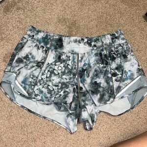 Patterned blue hotty hot 2.5 inch inseam